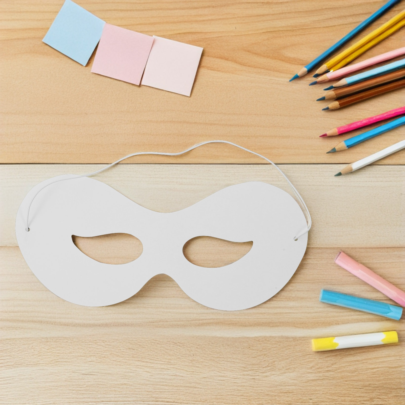 子供用無地の白いマスク40枚セット。塗り絵ができるので、子供 - Art Craft With Paper のレビューと価格