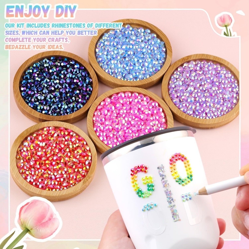マルチカラーレジンラインストーンキット、キラキラ輝くDIYデ - Art Craft Kit のレビューと価格
