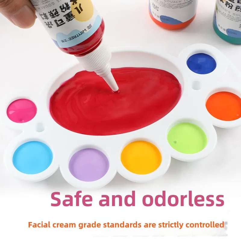 12色、60ml入り、水で洗い流せるグワッシュ絵の具セット。 - Gouache Paint Set のレビューと価格