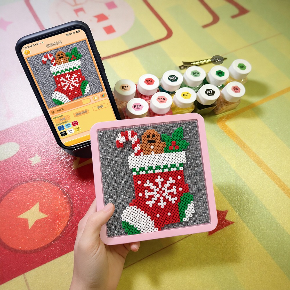 LEDスマートヒューズビーズペグボード、アプリでガイド付きパ - Art Craft Kit のレビューと価格